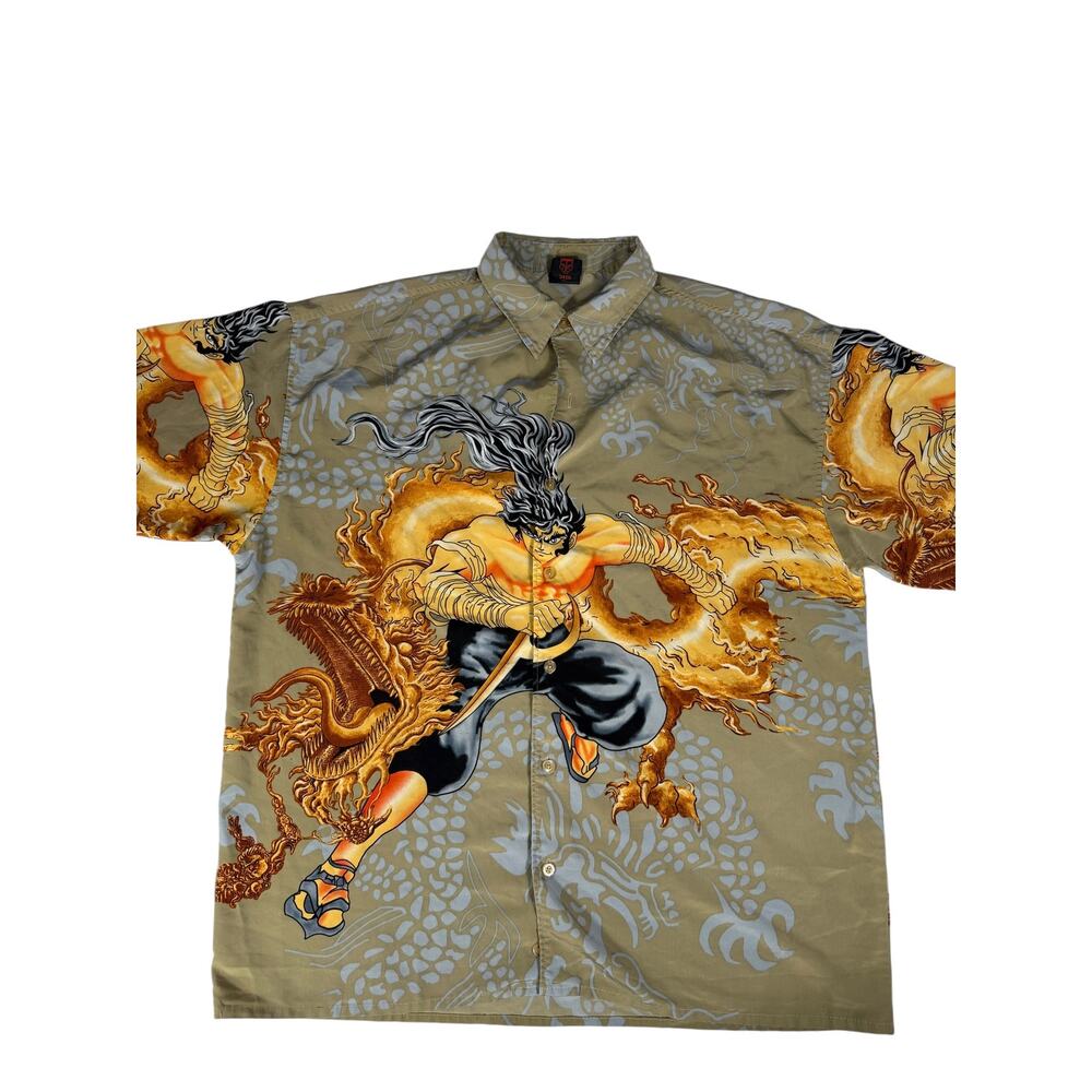Taiga Dragon Warrior Button Up - image 1